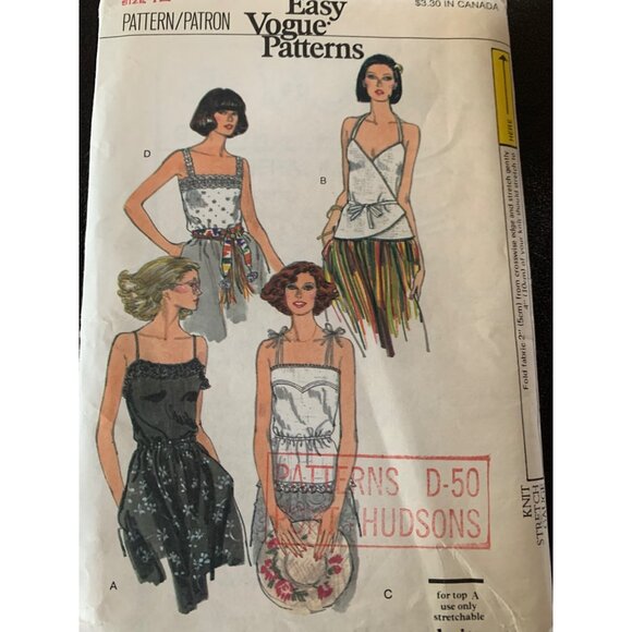 Vogue Misses Top Sewing Pattern 9764 Sz 12 - Uncut - Picture 9 of 10